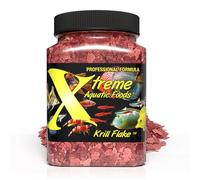 Xtreme Krill Flakes - Premium Max Protein Freshwater Fish Food with 100% Krill and Shrimp, & Vitamins for Optimal Immune and Digestive Health, Boosts Color & Energy - USA Farm Grown (3.5oz)
