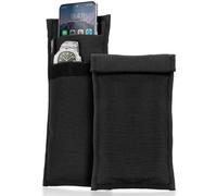 Xtreme Sight Line ~ Xero 1 Faraday Sleeve for Phones and Other Small Electronics ~ Data Security for Travel ~ Tracking/Hacking Defense ~ 1680 Denier Padded Ballistic Nylon ~ Black