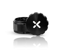 Xtreme Spice Grinder 3-Piece, Features Side Knurls for Superior Grip, Jam-Free Sharp Teeth, Quick Twist Closure | Aircraft Quality Aluminium, Kitchen Essential (Black, 3")