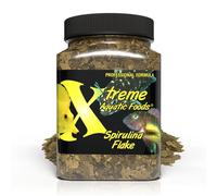 Xtreme Spirulina Flakes - Balanced Herbivorous Diet for Tropical and Marine Fish, Enhanced Health, Vibrant Colors - USA Farm Grown - Ideal for Cichlids, Barbs, Tetras and Guppies - 99 grams (3.5oz)