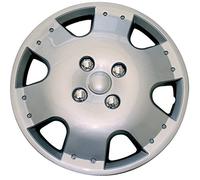 XtremeAuto® 14" Inch Silver Classic Car Wheel Trims Hub Caps With Matching Cable Ties And Valve Caps