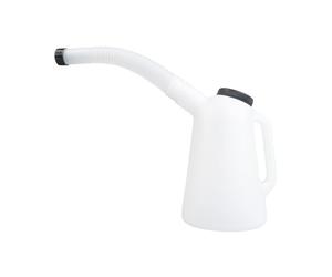 Xtremeauto 1L Oil Jug with Flexible Spout & Secure Lid - Durable, Chemical-Resistant Plastic Measuring Jug for Engine Oil, Coolant, Brake Fluid & More