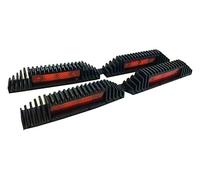 XtremeAuto® 2 x LARGE, RED, Car Door Safety Reflectors/Protectors, FRONT and REAR, Driver + Passenger Doors, (TWIN PACK). Paintwork Protector. CAR, VAN, 4X4 / For Jeep etc.