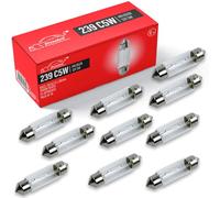 Xtremeauto 239 C5W Bulb Festoon - Number Plate Bulb Interior Light Car Bulbs 12V 5W S8.5D 11X38MM Car Bulb Pack Of 10 12V 5W Number Plate Light Bulb