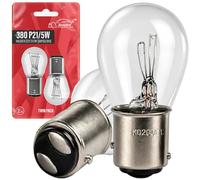 Xtremeauto 2x 380 P21/5W BAY15D Brake & Tail Light Bulbs - 12V 21/5W Dual Filament Stop Light Bulbs, Staggered Pins, Road Legal E-Marked Rear Car Bulbs (Pair)