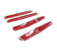 XtremeAuto® 4 x CLEAR/TRANSPARENT, Car Door Protectors/Guards Strips. Driver + Passenger, Front and Rear Doors Protectors. Paintwork Armour. CARS, VAN, 4X4 / JEEP etc. (QUAD PACK).