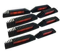 XtremeAuto® 4 x LARGE, RED, Car Door Safety Reflectors/Protectors, FRONT and REAR, Driver + Passenger Doors, (QUAD PACK). Paintwork Protector. CAR, VAN, 4X4 / JEEP etc.