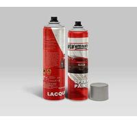 XtremeAuto® 400ml Basecoat Aerosol Spray Paint + 500ML Gloss Lacquer LUCIFER RED PAINT CODE: EKQ