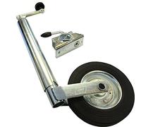 Xtremeauto® 48mm Caravan Jockey Wheel 23"> 30" + Clamp - Galvanized Heavy Duty