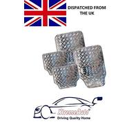 Xtremeauto Aluminum Steel Effect Shiny Chrome Car Floor Mats - Outlander, ASX, Mirage, Eclipse, Cross, Lancer