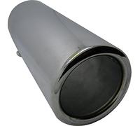 XtremeAuto® Big Bore Round Straight Exhaust Tail Pipe Bumper End Tip - Fits 54mm