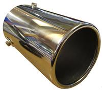 XtremeAuto® Big Bore Round Straight Exhaust Tail Pipe Bumper End Tip - Fits 89mm