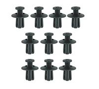 Xtremeauto® Black 8mm Hole Plastic Car Fixing Clips x 10 Includes Sticker Part Number XA09A