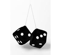 XtremeAuto Black Fuzzy Dice, Air Freshener