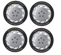 XtremeAuto® Black Silver Blue Red Wheel Trim Set x 4 (16" VEGAS SILVER WHEEL TRIMS (WLW2-F08))