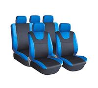 Xtremeauto Blue and Black Sport Car Seat Cover Protectors - Leaf, Almera, Primera, Juke, X-Trail, Micra, Qashqai,