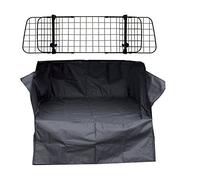 XtremeAuto® Car Dog Guard With Dog Bed/Boot Liner OR Rubber Boot Mat (Dog Guard + Boot Liner)