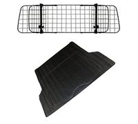 XtremeAuto® Car Dog Guard With Dog Bed/Boot Liner OR Rubber Boot Mat (Dog Guard + Large Boot Mat)