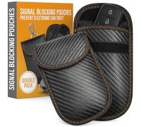 Xtremeauto Car Key Signal Blocker Pouch 2 Pack - Faraday Pouch For Car Keys, Anti Theft Car Key Signal Blocker RFID Car Key Pouch Case Bag Protector For Car, Blocking Keyless Cars Theft Protection