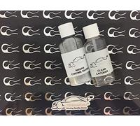 Xtremeauto CHROME SILVER ALLOY WHEEL PAINT TOUCH UP REPAIR KIT 30ML SCRATCH CHIP CURB BRUSH (TOUCH UP & LACQUER)