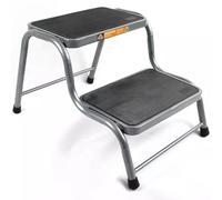 Xtremeauto Double Steel Caravan Step Extra Large - XL Steel Caravan Motorhome Step, Heavy Duty Camper Stool Step, Caravan Step Camper Steps, Wide Stepping Stool For Campervan With Anti Slip Grooves