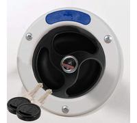 Xtremeauto Fresh Water Caravan/Motorhome Inlet Lockable Cap Supplied With Two Keys Suitable for 99.9% Of Fresh Water Outlets - Replace Lost Or Broken Water Inlet Cap (Black)