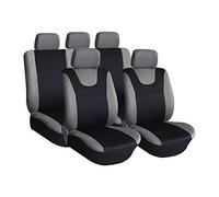 Xtremeauto Grey and Black Sport Car Seat Cover Protectors - Citigo, Fabia, Octavia, Rapid, Superb, Scala, Koraq, Kodiaq