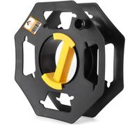 Xtremeauto Heavy Duty Black Cable Reel Empty 25m - Cable Reel Holder for Hook Up Leads, Camping Cables, Christmas Lights Tidy Storage Reel, Rotating Cable Storage Reel for Caravan Electrical Lead