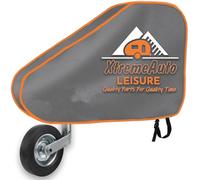 Xtremeauto Heavy Duty Caravan Hitch Cover - Waterproof Tow Hitch Cover with Strap - Universal Trailer Drawbar Protector - Suitable for Campervan, Motorhome (GREY)