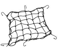 XtremeAuto® Heavy Duty, Elasticated, Luggage Cargo Net, With Ergonomic Anchoring Hooks. SMALL (30cm x 30cm - Extends to 1m x 1m)