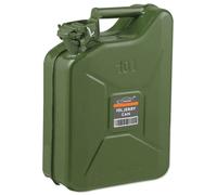 Xtremeauto Jerry Can Fuel Can Metal Petrol Can Water Container Cans Extra Large Liquid Storage Canister For Diesel, Petrol, Oil & Water Container -UN Approved, TUV/GS Certified (10L Jerry Can), Green