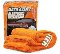 Xtremeauto MEGA Car Drying Towel - Twisted Loop Extra Large Microfiber 1400GSM 90x60cm, Bright Orange, Super Absorbent for Car Detailing, Streak Free Premium Thick Material