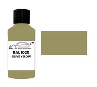 Xtremeauto RAL 1020 Olive yellow DULL MATT MATTE TOUCH UP PAINT BRUSH REPAIR SCRATCH UPVC PVC METAL WOOD