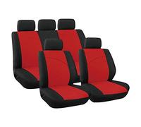 Xtremeauto Red and Black Sport Car Seat Cover Protectors - KA, Fiesta, Focus, Mondeo, C-Max, Eco-Sport, S-Max, Kuga, Edge, Escort
