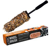 Xtremeauto Soft Head Alloy Wheel Brush - Car Alloy Wheel Cleaner Brush Detailing Cleaning Brush, No Metal Non Scratch Rim Car Wheel Brush Perfect For Motorcycle, Cars & Bicycles (Orange