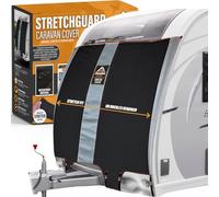 Xtremeauto STRETCHGUARD Caravan Front Towing Cover - Universal Fit, Waterproof, UV Protective, Lightweight & Durable Front Cover - Stretch-Fit Design - Fits Most Caravans (Large (95"-102"))