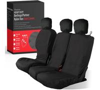 Xtremeauto Tailored Fit For Citroen Berlingo & For Peugeot Partner Seat Covers - Heavy Duty Waterproof Van Seat Covers for Berlingo & for Partner 2008-2024 Driver & Double Passenger Nylon