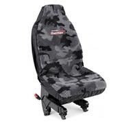 Xtremeauto Thermax Universal Car Seat Cover - Water Repellent Thermal Sherpa Fleece Heavy Duty Seat Protector for Cars, Vans, SUVs & 4x4s (Urban Camo, Single)