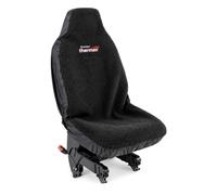Xtremeauto Thermax Universal Car Seat Cover - Water Repellent Thermal Sherpa Fleece Heavy Duty Seat Protector for Cars, Vans, SUVs & 4x4s (Black, Single)