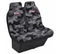 Xtremeauto Thermax Urban Camo Thermal Sherpa Double Bench Seat Cover - Universal Waterproof Van Seat Protector, Warm Fleece Lined, Mud & Dog Hair Resistant, Heavy Duty Winter Workwear Protection