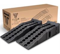 Xtremeauto TITAN 8 Ton Heavy Duty Plastic Car Ramps - Durable Garage Ramps for Vehicle Lifting, Workshop Service, Car Maintenance & Repair and Trailer Use 2PC (92cmx35cmx31cm)