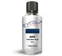 Xtremeauto Touch Up Paint For BMW i4 M50 Portimao Blue C31 Direct Appliance Chip Scuff Mark Brush In Lid