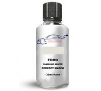 Xtremeauto Touch Up Paint For Ford Ecosport Diamond White B3/83 30Ml Direct Appliance Chip Scuff Mark Brush In Lid