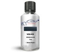 Xtremeauto Touch Up Paint For Volvo V40 Denim Blue 723 30Ml Direct Appliance Chip Scuff Mark Brush In Lid