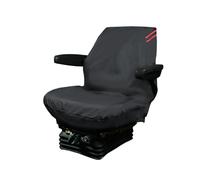 Xtremeauto Tractor Seat Cover | Universal Fit, Heavy Duty, Waterproof, Easy to Install, Durable Protection with Armrest Access - Colour Detailing (Red, Standard)