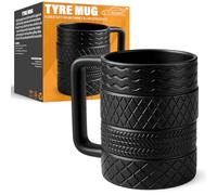 Xtremeauto Tyre Mug - Ceramic Car Cup for Coffee Tea Drinks - Novelty Mugs for Men Mechanic Motorsport Enthusiast Funny Car Lover Gift