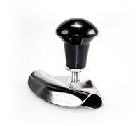 XtremeAuto® Universal, Black and Silver Steering Wheel/Brodie Knob For Car, Van, Truck, Tractor, Boat etc.