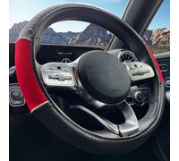 XtremeAuto Universal Car/Van Steering Wheel Cover Sleeve Glove (Red)