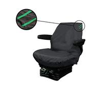 Xtremeauto Universal Waterproof Digger Seat Cover - Black With Green Detailing (Medium)