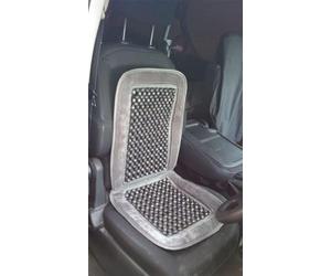 XtremeAuto® Wooden Universal Blue Velvet Beaded Back Massage Classic Car Seat Covers/Office Chair Complete with sticker